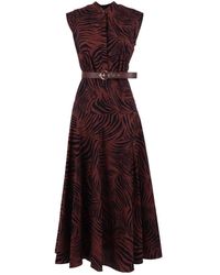 Max Mara - Studio West Printed Poplin Shirt Dress - Lyst