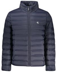 Calvin Klein - Jassen ,Blauw ,Jacket Met Lange Mouwen - Lyst
