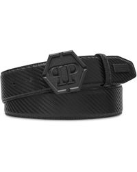 Philipp Plein - Leather Belt Hexagon - Lyst