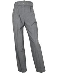 Kaos - Rechte Pijp Broek Met Bijpassende Riem - Lyst