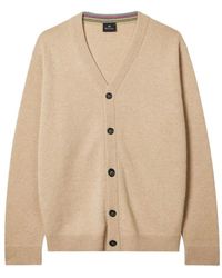 Paul Smith - Merinowoll-Strickjacke Mit V-Ausschnitt - Lyst