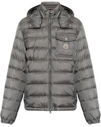 Moncler - Jassen ,Grijs ,Nylon Verith Down Jacket - Lyst