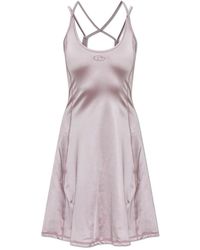 DIESEL - Kleedjes ,Paars ,Nylon D-Immy Jurk - Lyst