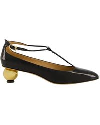 Ferragamo - Spherical Heel T-Strap Pump - Lyst