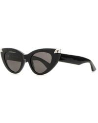McQueen - Accessoires ,Zwart ,Zwarte Punk Rivet Zonnebril - Lyst