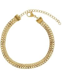 Dansk Copenhagen - Wasserdichtes flaches panzerarmband in 18k - Lyst