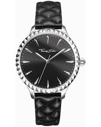 Thomas Sabo - Rebel at heart orologio in pelle nera - Lyst