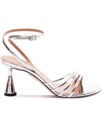 Aquazzura - Hebilla Plateada Correa Tobillo Tacones, Mujer, Talla - Lyst