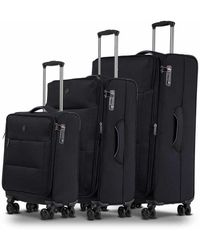 Conwood Soho Black Suitcase Set - Zwart