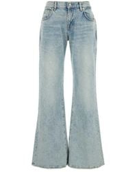 7 For All Mankind - Flare Stretch Denim Jeans - Lyst