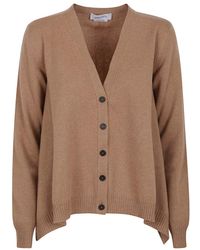 McQueen - Hellgrauer V-Ausschnitt Cardigan Pullover - Lyst