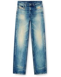 DIESEL - Jeans ,Blauw ,Denim Straight Jeans - Lyst