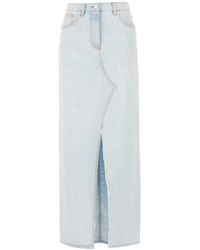 MSGM - Denim Skirts - Lyst