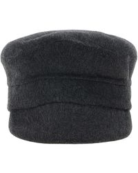 P.A.R.O.S.H. - P.A.R.O..H. ,Accessoires ,Grijs ,Wol Leak 26 Hoed - Lyst