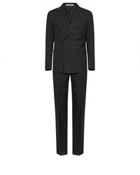 Tagliatore - Kostuums ,Bruin ,Wol Double-Breasted Suit - Lyst