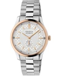 Gucci - Accessoires ,Grijs ,G-Timeless Horloge 40 Mm - Lyst