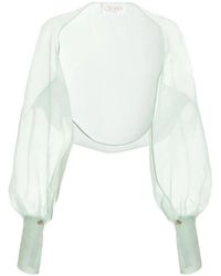 Genny - Silk Bolero Jacket - Lyst
