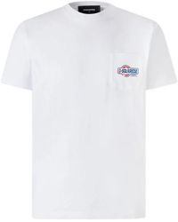 DSquared² - Tops ,Wit ,Wit Overhemd Voor Mannen - Lyst