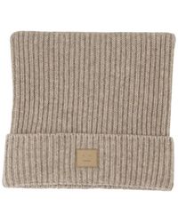 Acne Studios - Face Logo Square Beanie - Lyst