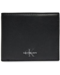 Calvin Klein - Portafoglio sottile in pelle rfid - nero - Lyst