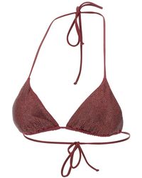 MC2 Saint Barth - Badmode ,Rood ,Annabelle Triangle Bikini Top - Lyst