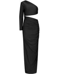 Nicowa - Elegantes One-Shoulder Maxikleid Mit Cut-Out - Lyst