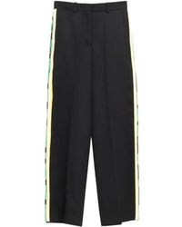Loewe - Broeken ,Zwart ,Wol Wollen Broek - Lyst