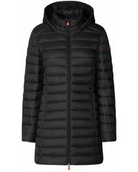 Save The Duck - Jassen ,Zwart ,Leer Carol Hooded Coat - Lyst