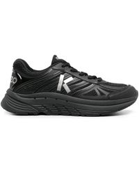 KENZO - Schoenen ,Zwart 'K' Logo Sneakers Met Veters - Lyst