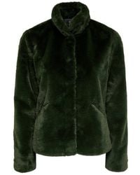 ONLY Faux Fur Jas - Groen