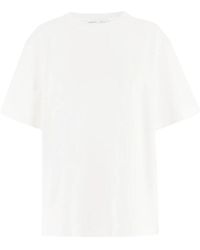 Carven - Tops ,Wit ,Signature Logo T-Shirt - Lyst