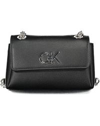 Calvin Klein - Schwarze polyethylen-handtasche - Lyst