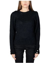 ONLY - Maglione nero a maniche lunghe - Lyst