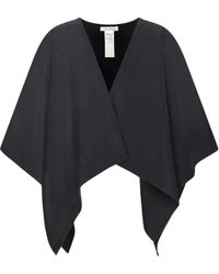 Max Mara - Jassen ,Zwart ,Zwarte Cape Jas Met Modelnaam - Lyst
