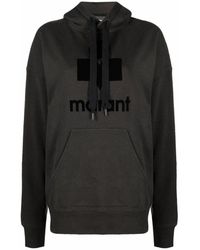 Isabel Marant - Hoodies & Sweatvesten ,Zwart ,Katoen Zwarte Katoenen Iconische Sweatshirt Hoodie - Lyst