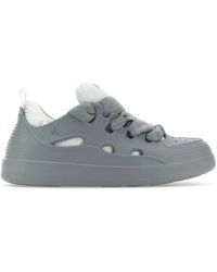Lanvin - Sneakers curb grigie in gomma - Lyst