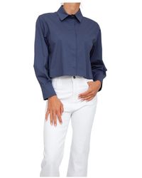 Marella - Blaues Casual Hemd Für Männer - Lyst