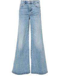 FRAME - Jeans > wide jeans - Lyst