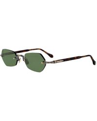 Matsuda - Rimless Hexagonal Zonnebrillen - Lyst