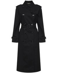 Burberry - Jassen ,Zwart ,Katoen Long Waterloo Heritage Trench Coat - Lyst