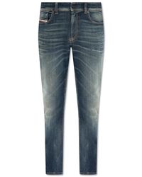 DIESEL - Grigio beige 1979 sleenker skinny jeans - Lyst