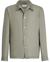 Brunello Cucinelli - Jassen ,Grijs ,Lichtgewicht Jas - Lyst