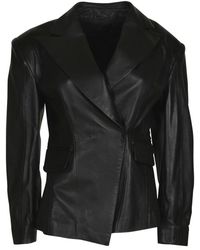 Dondup - Slim-Fit Double-Breasted Nappa Blazer - Lyst