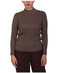 Marella - Truien & Vesten ,Bruin ,Wol Leida Turtleneck - Lyst