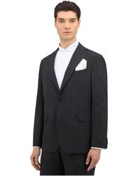 Brooks Brothers - Donkergrijze Stretch Blazer Van Maagdelijke Wol - Lyst