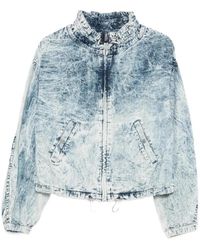 Isabel Marant - Jassen ,Blauw ,Katoen Plume Jacket - Lyst