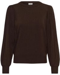 Kaffe - Ronde Hals Gebreid - Lyst