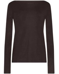 Wolford - Tops ,Bruin ,Wol Pure Top Lange Mouwen - Lyst