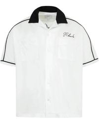 Rhude - Overhemden ,Wit ,Fonda Del Sol Bowling Shirt - Lyst