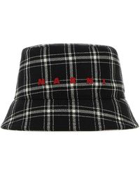 Marni - Bestickter woll-bucket-hut - Lyst